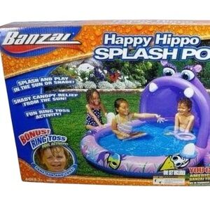 Banzai Happy Hippo Splash Pool - Purple